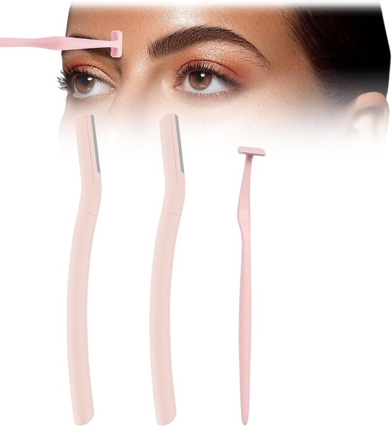 Cut it Eyebrow Razors w/Dermaplane Razors Set - Japanese Quality Blades - Small Face Razors for Peach Fuzz and Fine Hair, Disposable Razors for Men Multipurpose Exfoliating Dermaplaning Tools for Men - Image 1